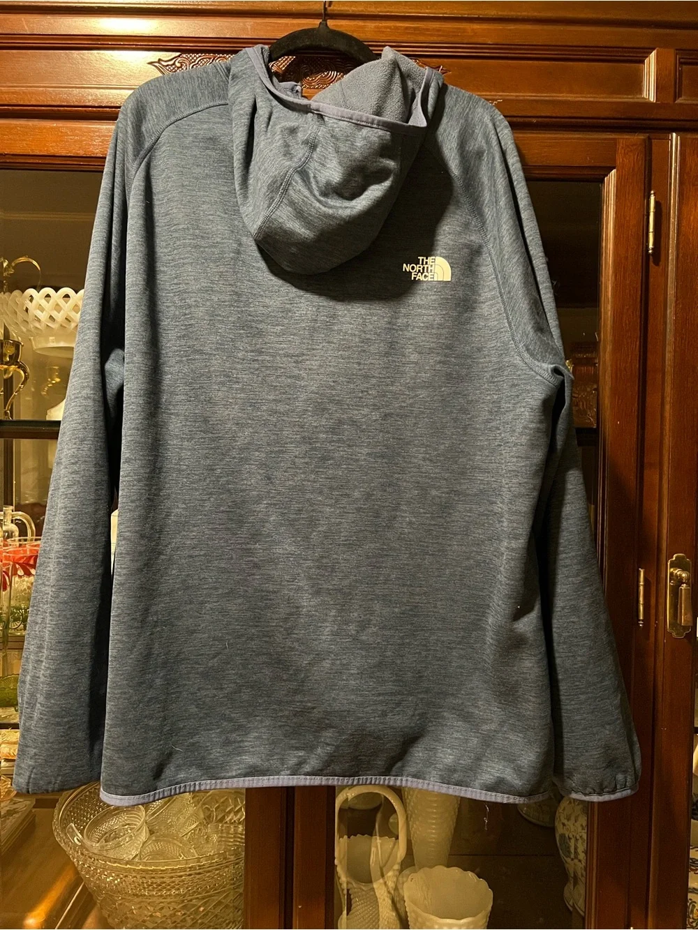 The North Face Men's Slate Blue Full-Zip Hoodie Jacket